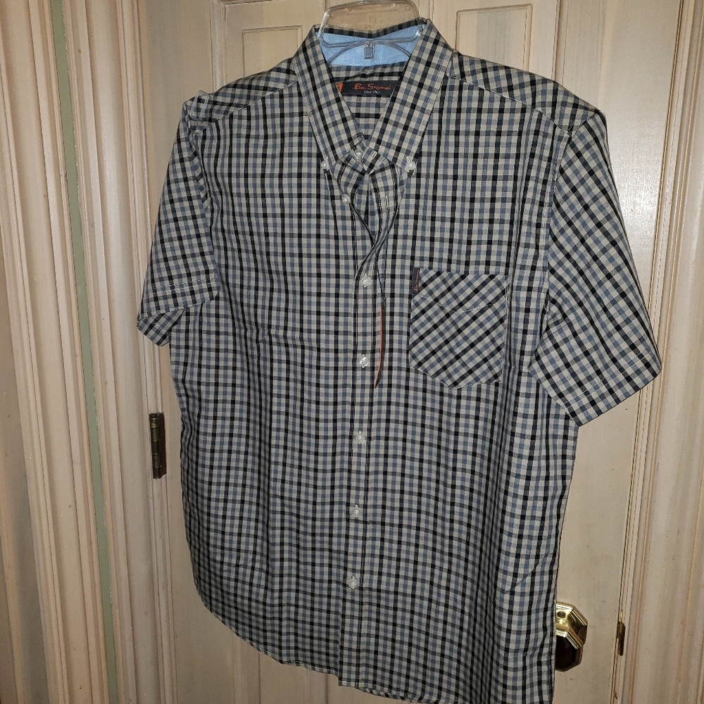 Ben Sherman NWT Plaid shirt shrt sleeves